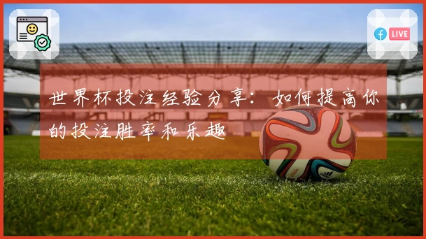 世界杯投注经验分享：如何提高你的投注胜率和乐趣
