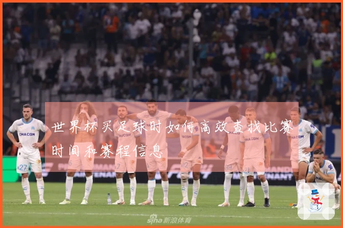 世界杯买足球时如何高效查找比赛时间和赛程信息